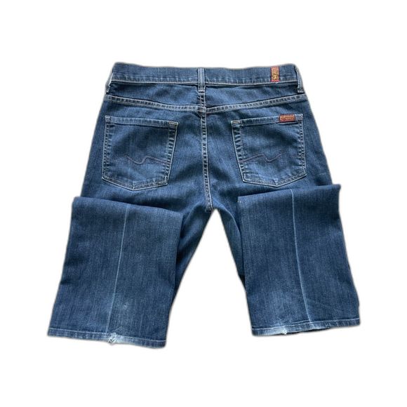 Women's 7 For All Mankind High Waist Boot Cut Denim/Blue Jeans Size 29 - Picture 6 of 11